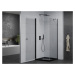 MEXEN/S - Pretória sprchovací kút 80x80, transparent, čierna + sprchová vanička vrátane sifónu 8
