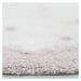 Ružovo-krémový ručne vyrobený bavlnený koberec Nattiot Mallen, ø 110 cm