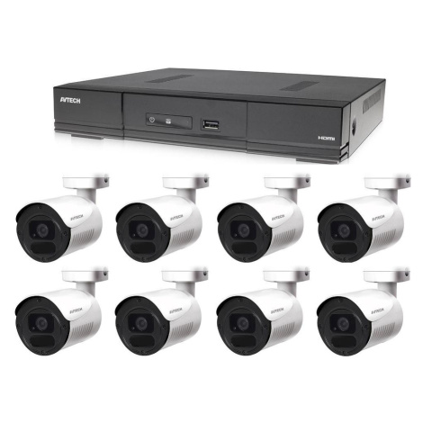 Kamerový set 1x AVTECH DVR DGD1009AV a 8x 5MPX Bullet kamera AVTECH DGC5105TS