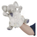 Plyšový sloník bábkové divadlo Elephant Doudou Puppet Petites Chansons Kaloo sivý 24 cm z jemnéh