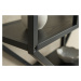 LuxD Dizajnový nástenný regál Maille 77 cm čierny jaseň