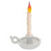 Stolová LED lampa Grimm Bugia tvar sviečky, biela