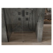 MEXEN - Omega posuvné sprchové dvere 130, transparent, čierna so sadou pre niku 825-130-000-70-0