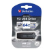 Verbatim USB flash disk, USB 3.0, 64GB, V3, Store N Go, čierny, 49174, USB A, s výsuvným konekto