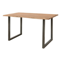 Sconto Jedálenský stôl GURU akácia stone, 140x90 cm