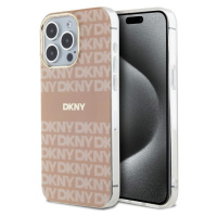 DKNY PC/TPU Repeat Pattern Tonal Stripe Magsafe Zadný Kryt pre iPhone 15 Pro Max Pink