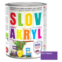 SLOVAKRYL - Univerzálna vodou riediteľná farba 0,75 kg 0321 - fialová