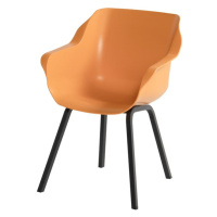 Oranžové plastové záhradné stoličky v súprave 2 ks Sophie Element – Hartman