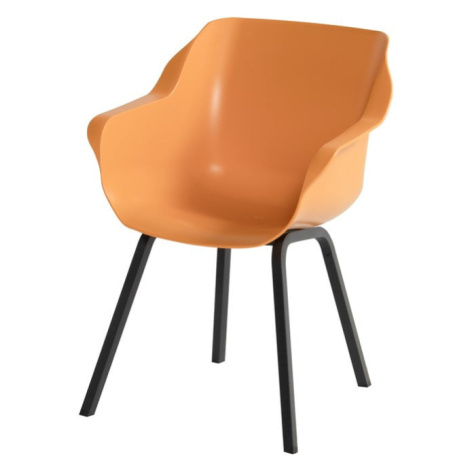 Oranžové plastové záhradné stoličky v súprave 2 ks Sophie Element – Hartman
