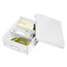 Biely kartónový úložný box s vekom 22x28x10 cm Click&Store – Leitz