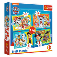 Trefl Puzzle 4v1 - Šťastný tím Paw Patrol / Viacom PAW Patrol