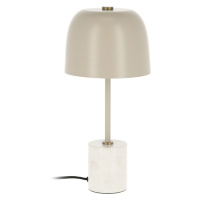 Béžová stolová lampa Kave Home Alish