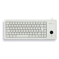 CHERRY klávesnice G84-4400, trackball, ultralehká, USB, EU, šedá