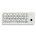 CHERRY klávesnice G84-4400, trackball, ultralehká, USB, EU, šedá