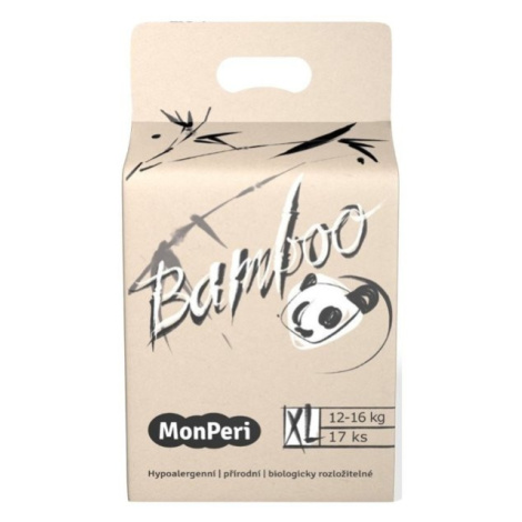 MONPERI Jednorazové eko plienky Bamboo XL 12-16 kg