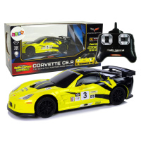 mamido  Elektrické autíčko Sport Corvette 1:24 Žltý C6.R 2.4 G s Svetlami