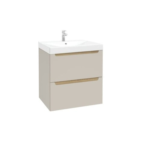 Kúpeľňová skrinka s umývadlom Naturel Stilla 60x60x45 cm kašmír mat STILLADK06056U3