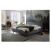 Sivá menčestrová posteľ s roštom a úložným priestorom Meise Möbel Mattis Cord, 140 x 200 cm