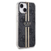 Guess IML 4G Gold Stripe Zadný Kryt pre iPhone 15 Black