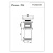 Umývadlový odtok OMNIRES CLICK - CLACK - A706 BL