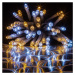 VOLTRONIC Vianočná reťaz - 20m, 200 LED, transparentný kábel
