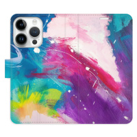 Flipové puzdro iSaprio - Abstract Paint 05 - iPhone 15 Pro