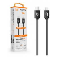 ALIGATOR Dátový kábel POWER 3A, USB-C/microUSB čierny