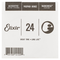 Elixir Nanoweb Phosphor Bronze Single .024