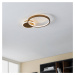 LED stropné svietidlo Gafares s diaľkovým ovládaním okrúhle zlaté