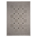 Kusový koberec FLOORLUX Silver/Black 20079 – na ven i na doma - 200x290 cm Devos koberce