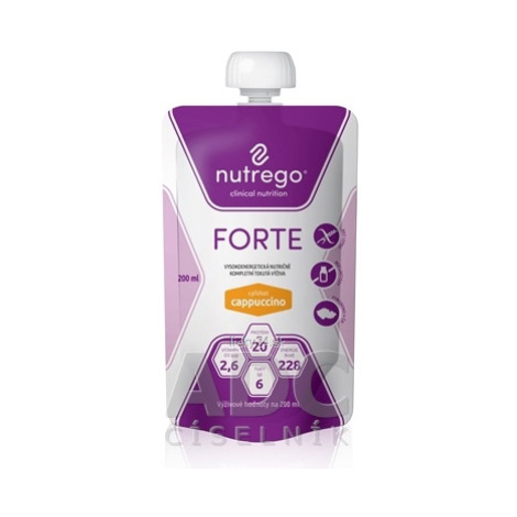 Nutrego FORTE s príchuťou cappuccino