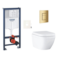 Závesný wc set do ľahkých stien / predstenová montáž Grohe Euro Ceramic SIKOGRSEUSCGL0