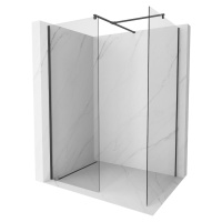 MEXEN/S - Kioto Sprchová zástena WALK-IN 90 x 90 cm, transparent, čierna 800-090-202-70-00-090