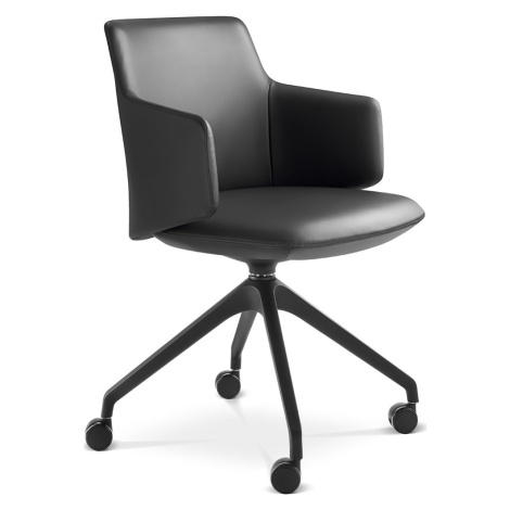 LD SEATING Konferenčné kreslo MELODY MEETING  360, F95-BL, čierny kríž