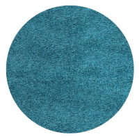 Kusový koberec Life Shaggy 1500 tyrkys kruh Rozmery kobercov: 80x80 kruh