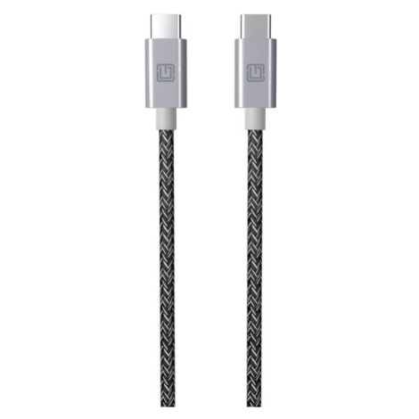 TIGO USB-C to USB-C pletený kábel vesmírne šedý 1,8m