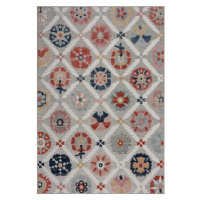 Kusový koberec Plaza Flora Grey – na ven i na doma - 160x230 cm Flair Rugs koberce
