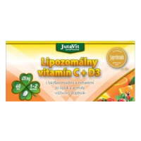 JutaVit Lipozomálny vitamín C + D3 s bioflavonoidmi a extraktmi zo šípok a aceroly 60 tbl