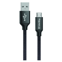 COLORWAY KABEL USB MICROUSB 2.1A 1M, CIERNY (CW-CBUM002-BK)