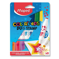 Fixky MAPED Color´Peps Duo Stamp obojstranné, 8 ks