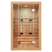 Juskys Infračervená sauna Kiruna120 s duálnou technológiou a drevom Hemlock