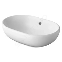 DURAVIT - Bathroom_Foster Umývadlo na dosku, 495x350 mm, s prepadom, bez otvoru na batériu, biel