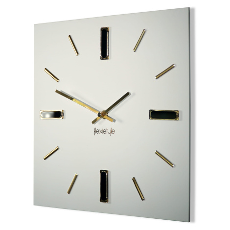 Nástenné hodiny Brilliant Flexistyle z118-2, 30cm zlatá