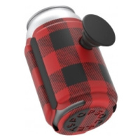 PopSockets PopThirst, držiak/obal na plechovku, s integrovaným PopGrip Gen. 2, červeno-čierne ká
