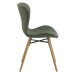 Dkton 23372 Dizajnová jedálenská stolička Alejo, zelená