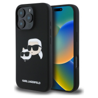 Karl Lagerfeld Liquid Silicone s MagSafe Kryt pre iPhone 16 Pro Max, Čierny