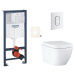 Závesný wc set do ľahkých stien / predstenová montáž Grohe Euro Ceramic SIKOGRSEUASH0