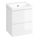 Kúpeľňová skrinka s umývadlom Cersanit Medley 50x59x40 cm biela lesk S801-353-DSM