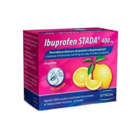 STADA Ibuprofen 400 mg perorálny prášok 20 vreciek