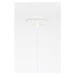 Biele závesné svietidlo s textilným tienidlom ø 38 cm Shem – White Label